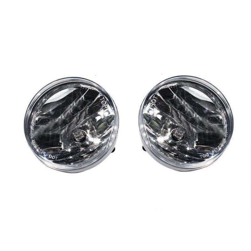 Front Bumper Clear Lens Fog Lights Lamps For GMC Sierra 2007-2014 Pair