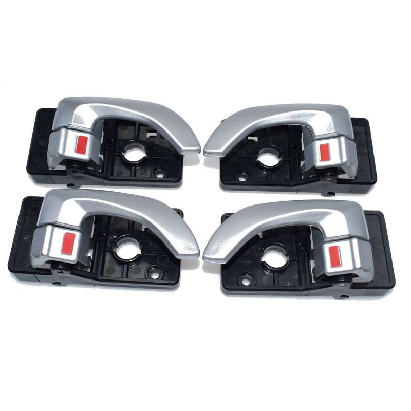 Left &amp; Right 4PCS Silver Interior Door Handle For Hyundai Tucson 2008-2009