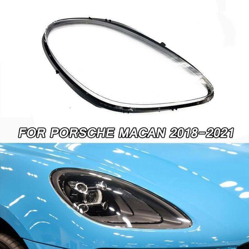 For Porsche Macan 2018 2019 2020 2021 Headlight Headlamp Cover Lens Right Side
