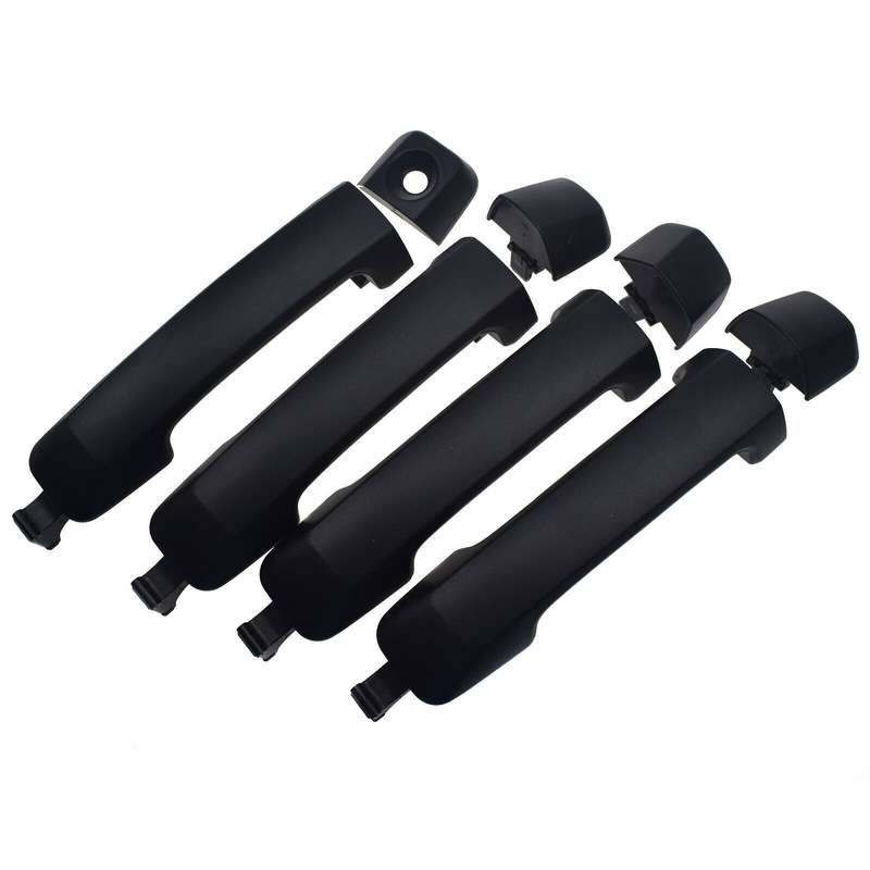 For 2007-2018 Toyota Tundra 69210-0C010 Set of 4 Exterior Door Handles Black