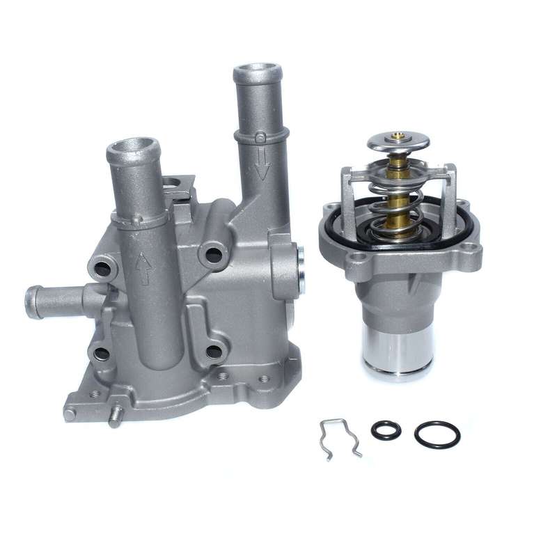 Engine Coolant Thermostat &amp; Housing Cover Set For Chevrolet Cruze Aveo Opel