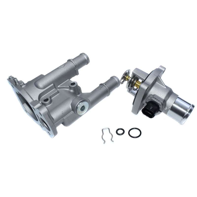 Engine Coolant Thermostat &amp; Housing Cover Set For Chevrolet Cruze Aveo Opel