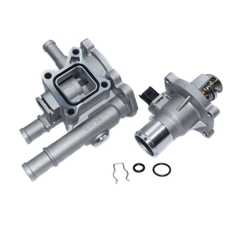 Engine Coolant Thermostat &amp; Housing Cover Set For Chevrolet Cruze Aveo Opel