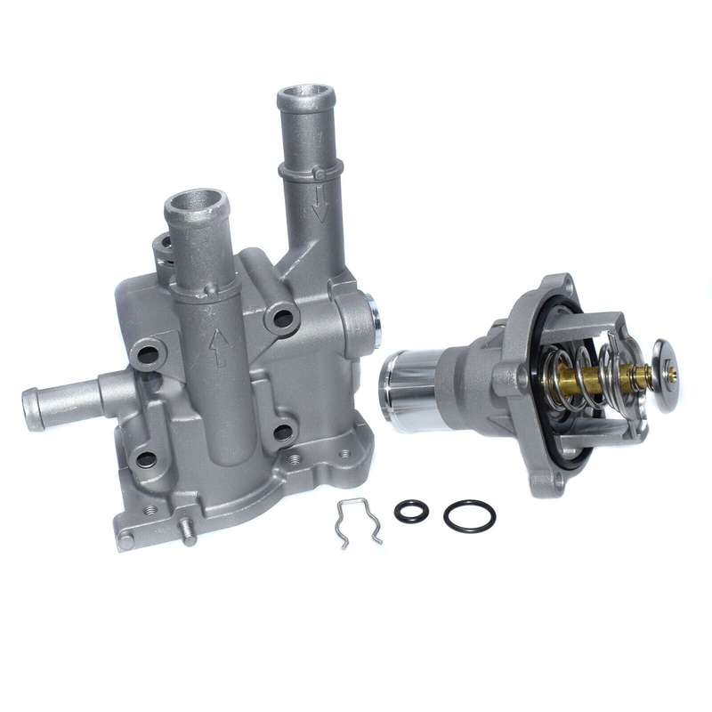 Engine Coolant Thermostat &amp; Housing Cover Set For Chevrolet Cruze Aveo Opel