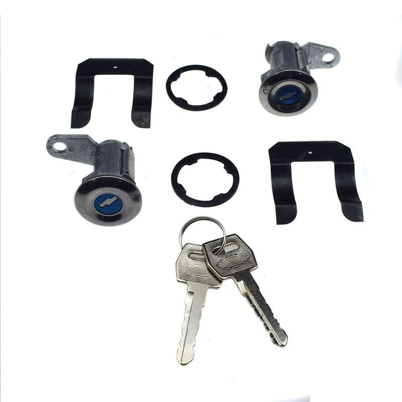A Pair Door Lock Cylinder &amp; Keys For Ford E-150 250 350 Econoline Mustang Custom