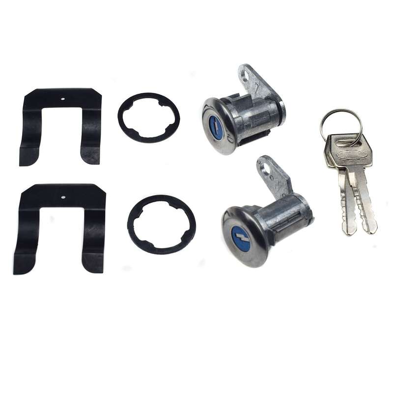 A Pair Door Lock Cylinder &amp; Keys For Ford E-150 250 350 Econoline Mustang Custom