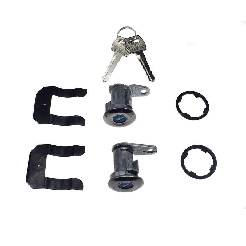 A Pair Door Lock Cylinder &amp; Keys For Ford E-150 250 350 Econoline Mustang Custom
