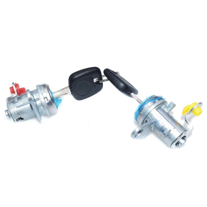 Door Lock Cylinder Tumbler w/Key Pair L&amp;R For Toyota RAV4 1996-2000 69051-42050