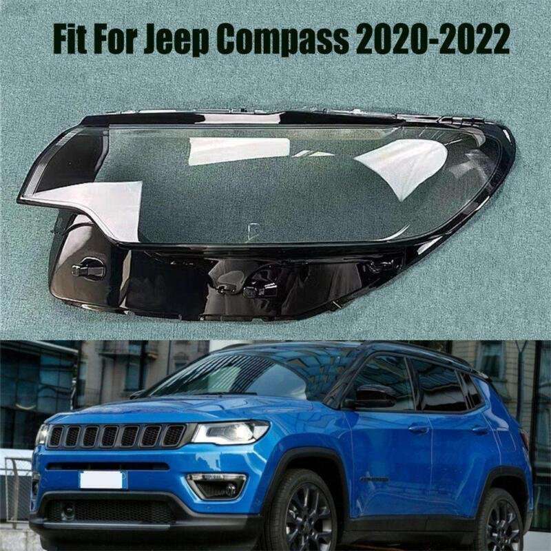 For Jeep Compass 2020 2021 2022 Left Side Headlight Headlamp Clear Lens Cover