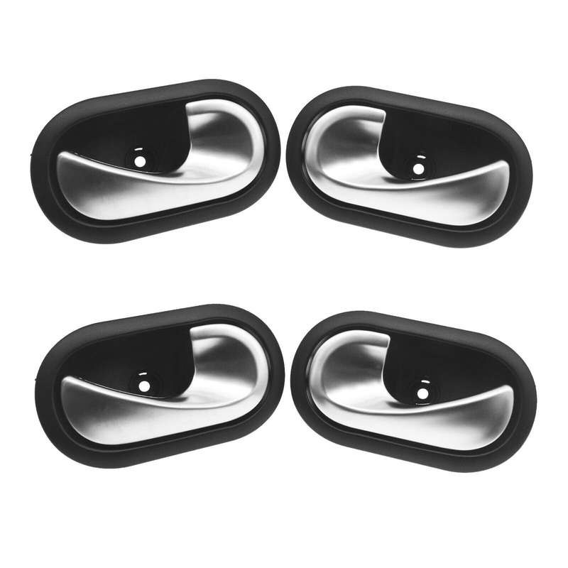 4PCS Interior Door Handles Left &amp; Right Side For Renault Megane MK2 2002-2008