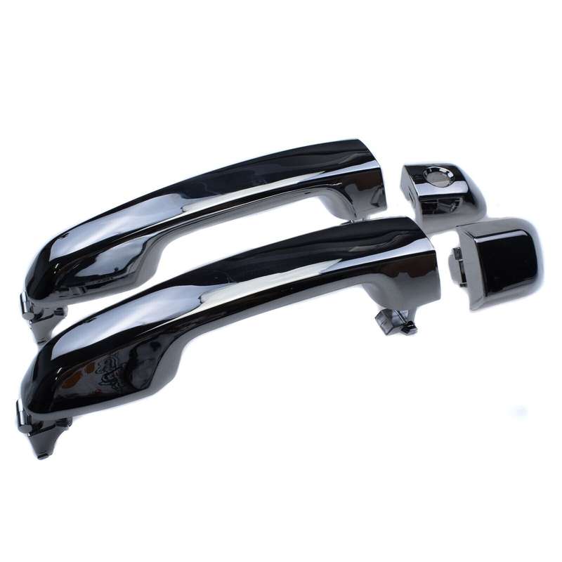 Front Left &amp; Right Exterior Door Handles Chrome For Lexus GX460 Toyota 4Runner