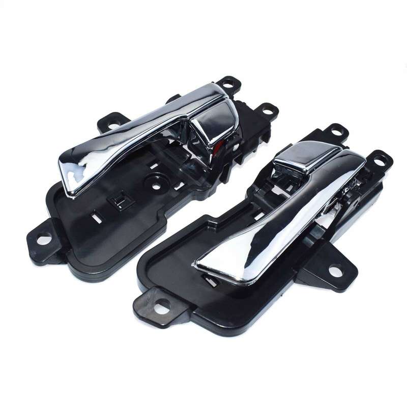 Left &amp; Right Pair Inside Interior Door Handle Chrome For Hyundai Sonata 2011-15