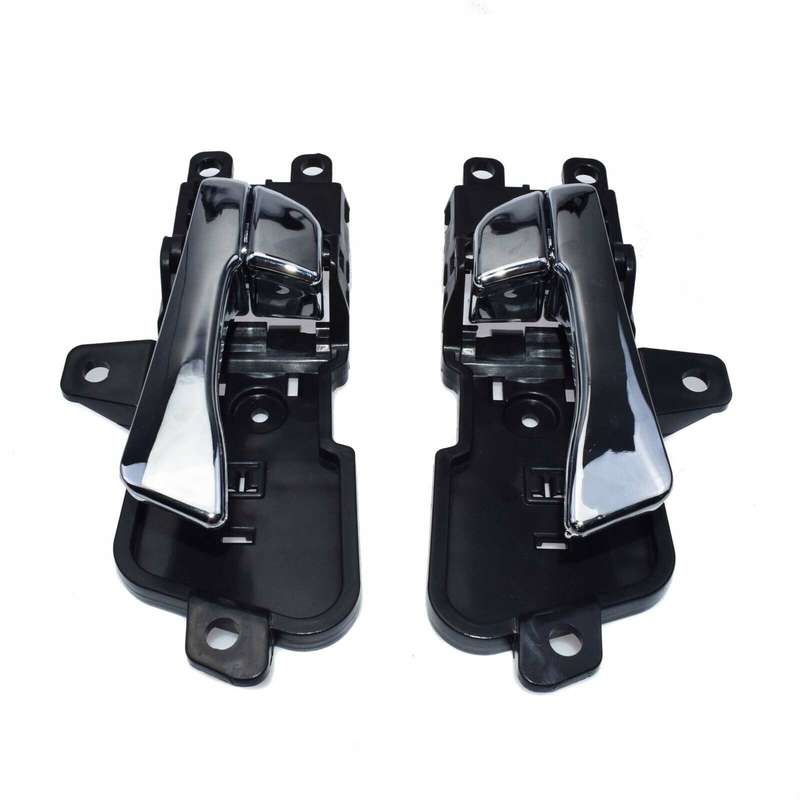Left &amp; Right Pair Inside Interior Door Handle Chrome For Hyundai Sonata 2011-15