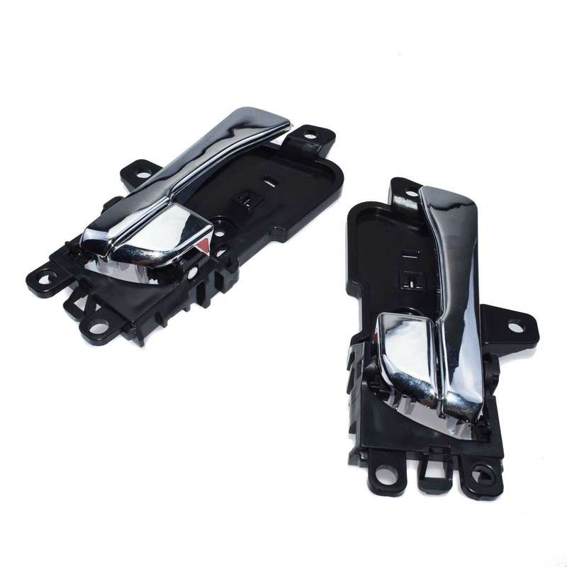 Left &amp; Right Pair Inside Interior Door Handle Chrome For Hyundai Sonata 2011-15