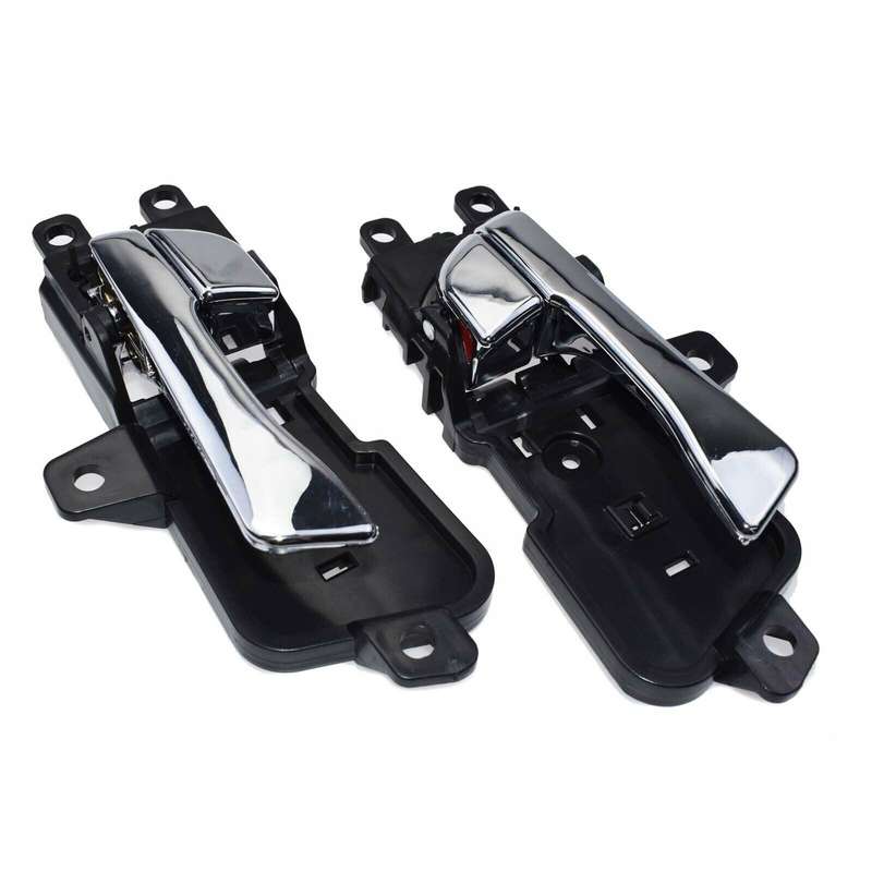 Left &amp; Right Pair Inside Interior Door Handle Chrome For Hyundai Sonata 2011-15