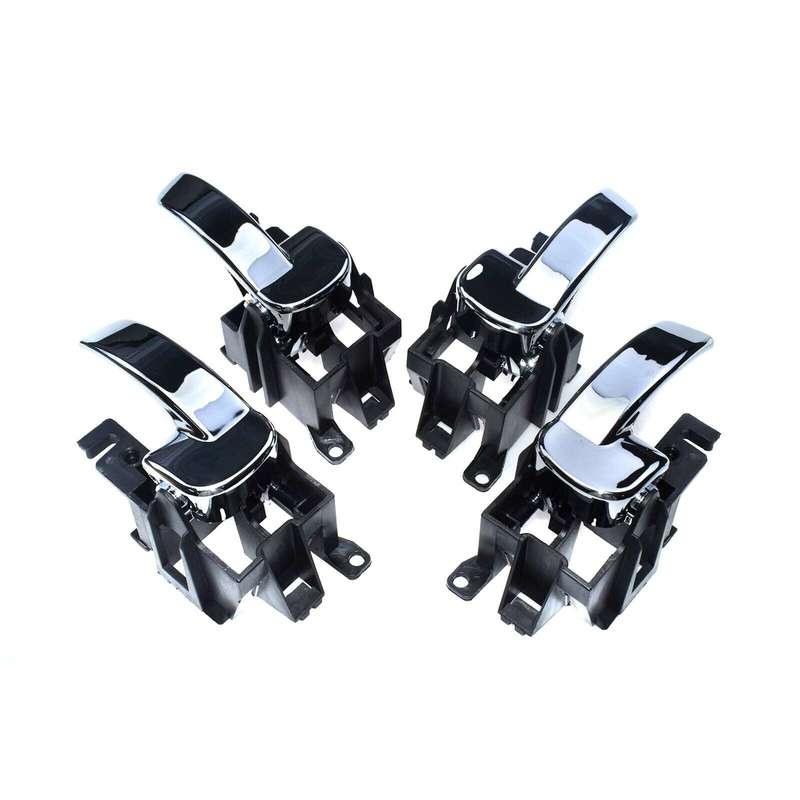 4PCS Left &amp; Right Chrome Interior Door Handles For Nissan Pathfinder 2005-2009