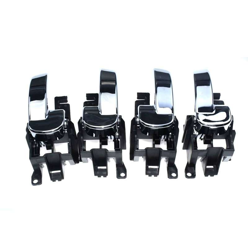4PCS Left &amp; Right Chrome Interior Door Handles For Nissan Pathfinder 2005-2009