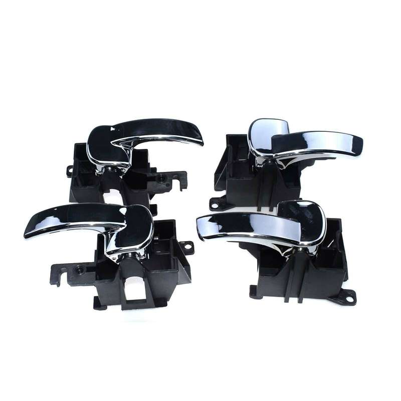 4PCS Left &amp; Right Chrome Interior Door Handles For Nissan Pathfinder 2005-2009