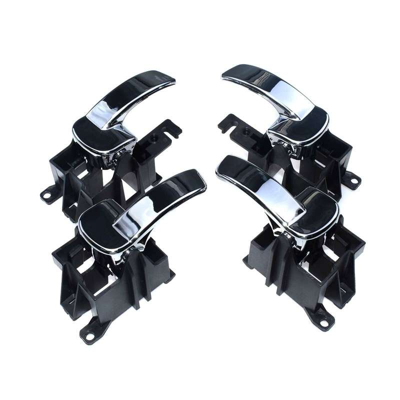 4PCS Left &amp; Right Chrome Interior Door Handles For Nissan Pathfinder 2005-2009