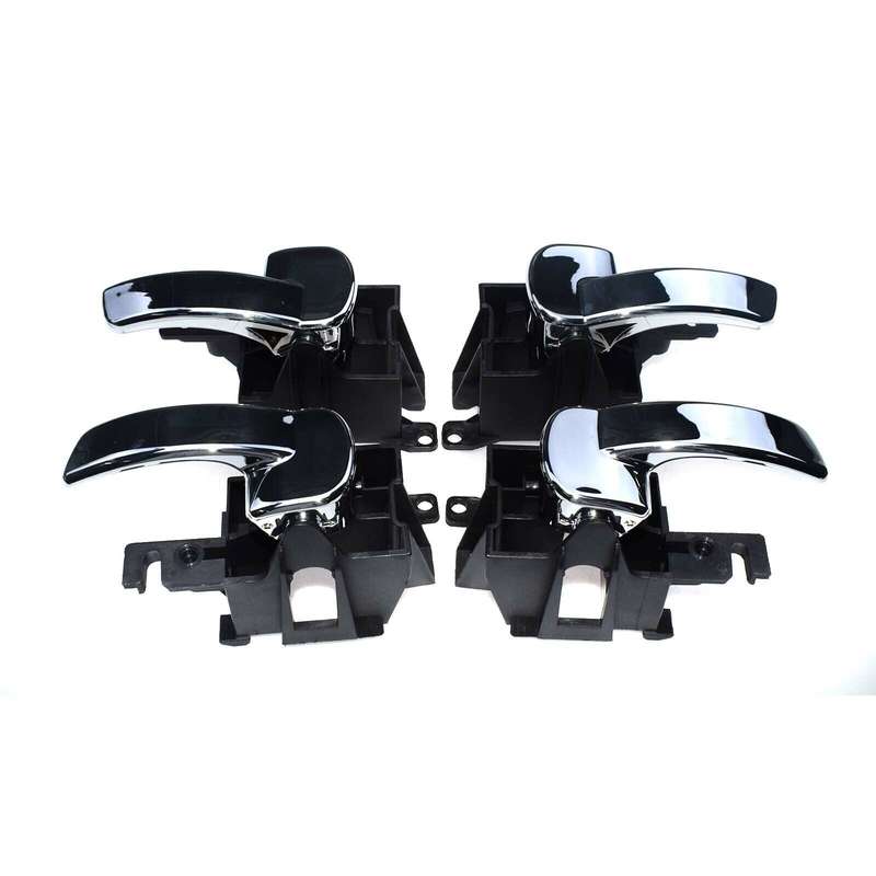 4PCS Left &amp; Right Chrome Interior Door Handles For Nissan Pathfinder 2005-2009