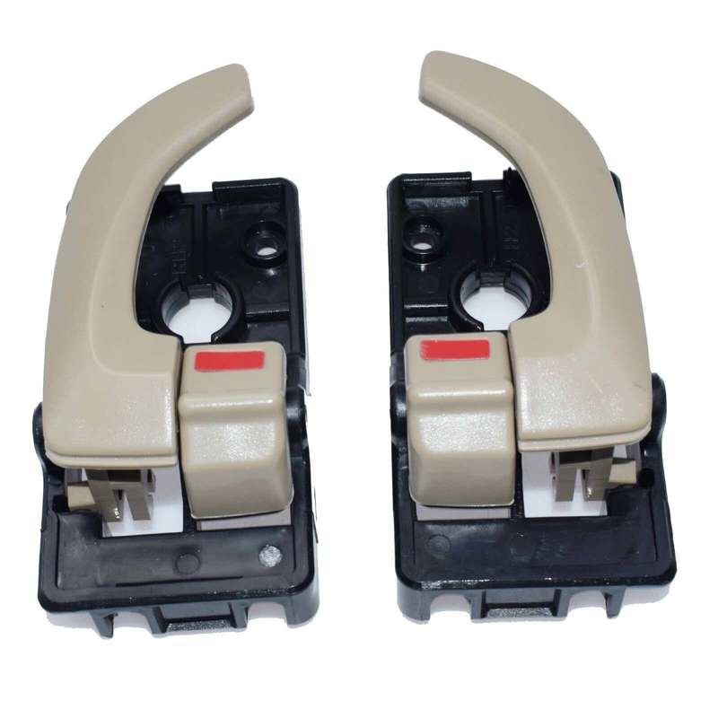 A Pair Left &amp; Right Beige Interior Door Handles For Hyundai Tucson 2008-2009