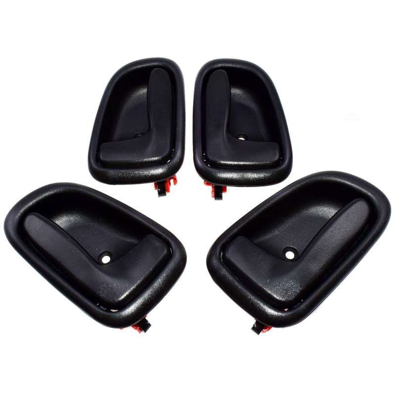 Inside Door Handle Fit Toyota Corolla GEO Prizm 1993-1997 set of 4 pcs Black