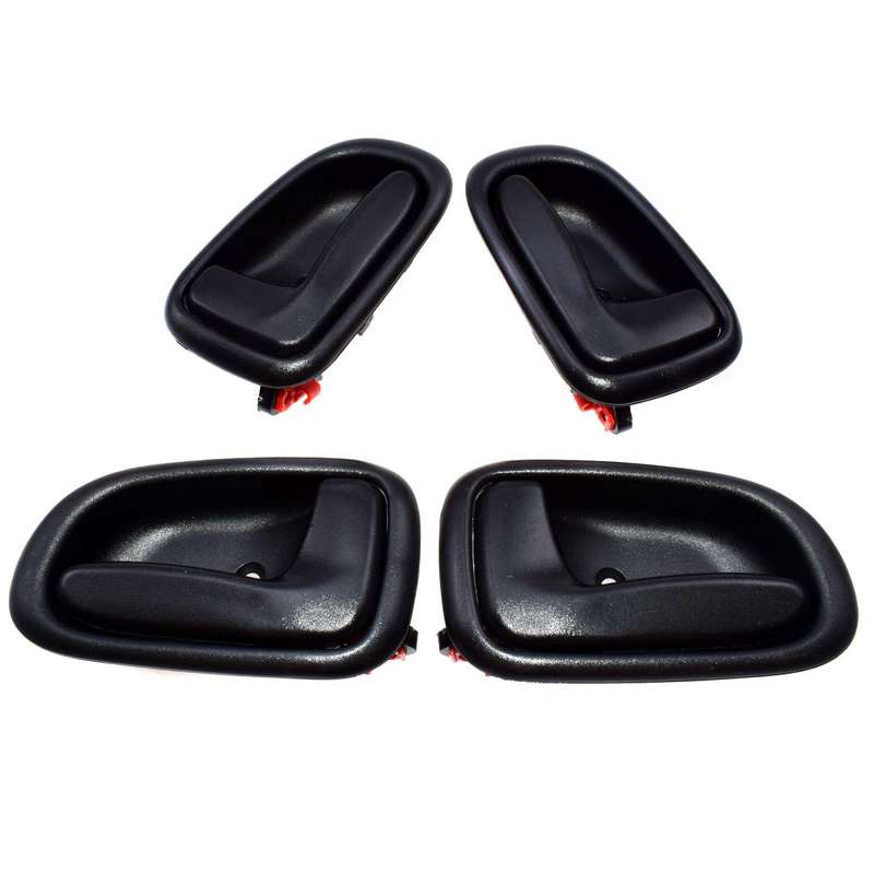 Inside Door Handle Fit Toyota Corolla GEO Prizm 1993-1997 set of 4 pcs Black