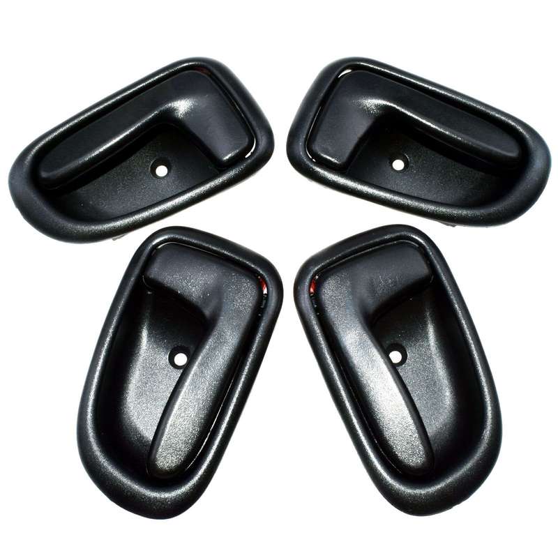 Inside Door Handle Fit Toyota Corolla GEO Prizm 1993-1997 set of 4 pcs Black