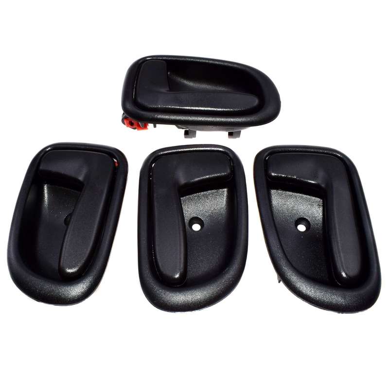 Inside Door Handle Fit Toyota Corolla GEO Prizm 1993-1997 set of 4 pcs Black