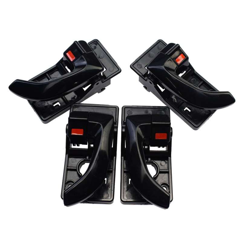 Left &amp; Right 4PCS Black Interior Door Handles For Hyundai Tucson 2008-2009