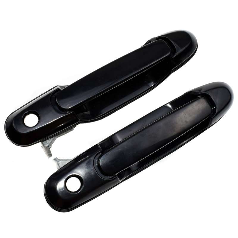 For Toyota Sienna Front Left Right Black Outside Exterior Door Handles 2Pcs Set