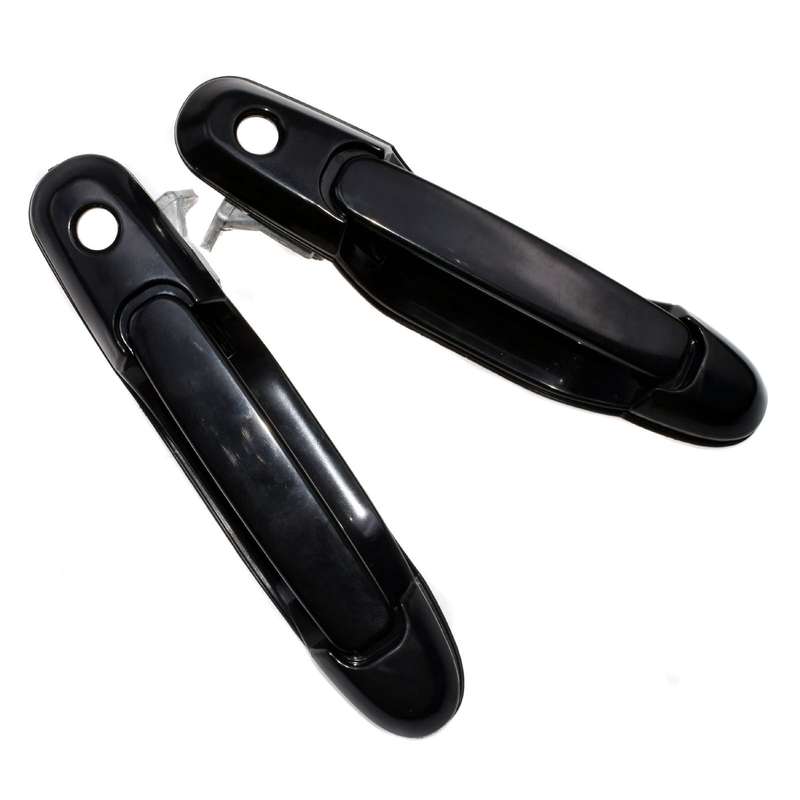 For Toyota Sienna Front Left Right Black Outside Exterior Door Handles 2Pcs Set