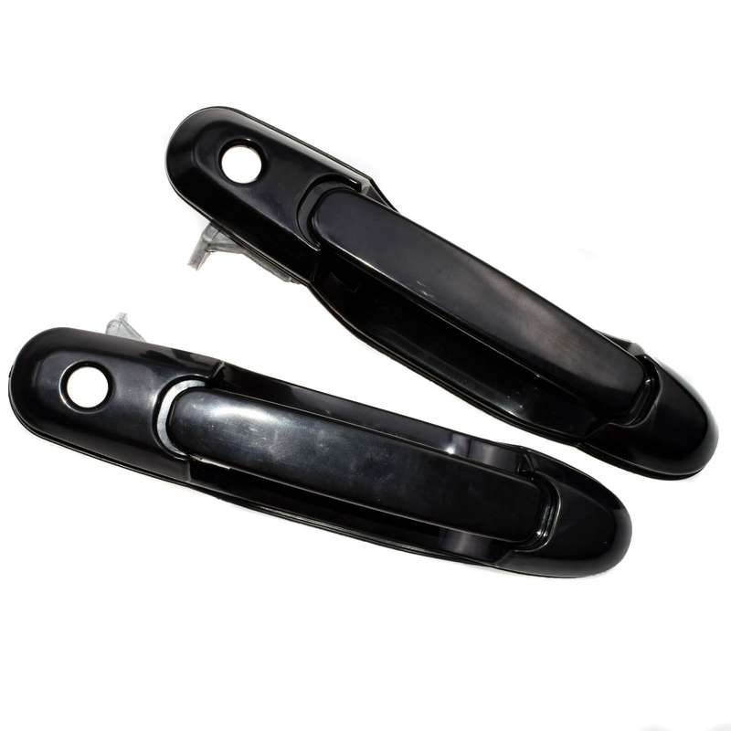 For Toyota Sienna Front Left Right Black Outside Exterior Door Handles 2Pcs Set