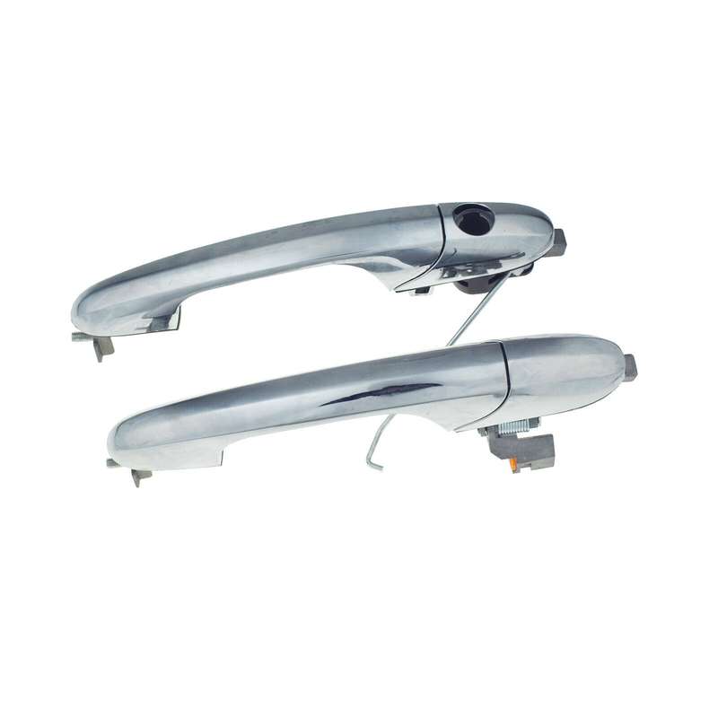 Front Left &amp; Right Exterior Door Handles Chrome Pair For Fiat 500 2012-2019
