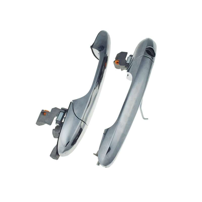 Front Left &amp; Right Exterior Door Handles Chrome Pair For Fiat 500 2012-2019