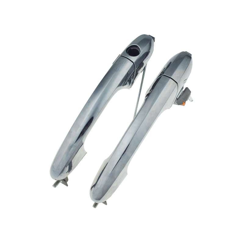 Front Left &amp; Right Exterior Door Handles Chrome Pair For Fiat 500 2012-2019