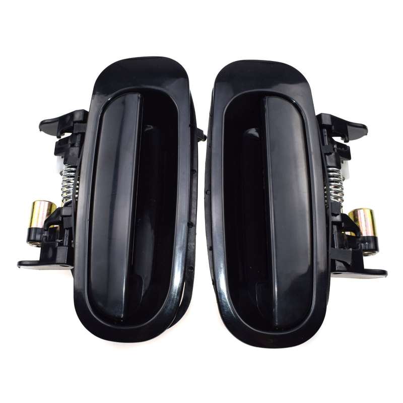 For Toyota Corolla Chevrolet Prizm 2Pc Rear Left Right Outside Door Handle Black