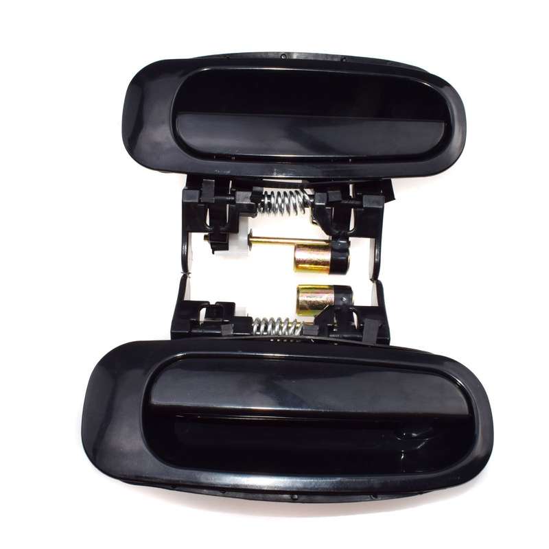 For Toyota Corolla Chevrolet Prizm 2Pc Rear Left Right Outside Door Handle Black