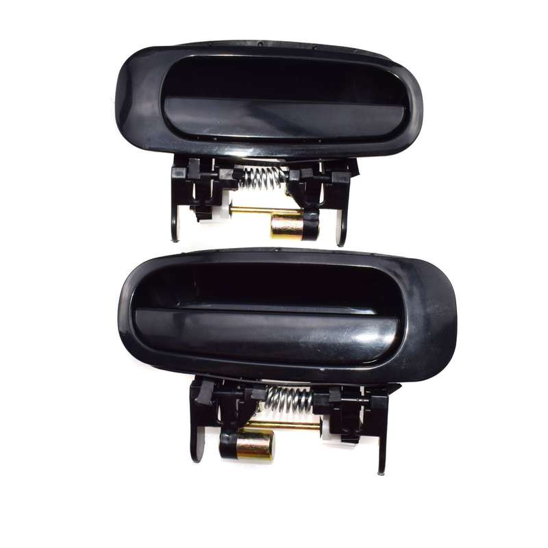 For Toyota Corolla Chevrolet Prizm 2Pc Rear Left Right Outside Door Handle Black