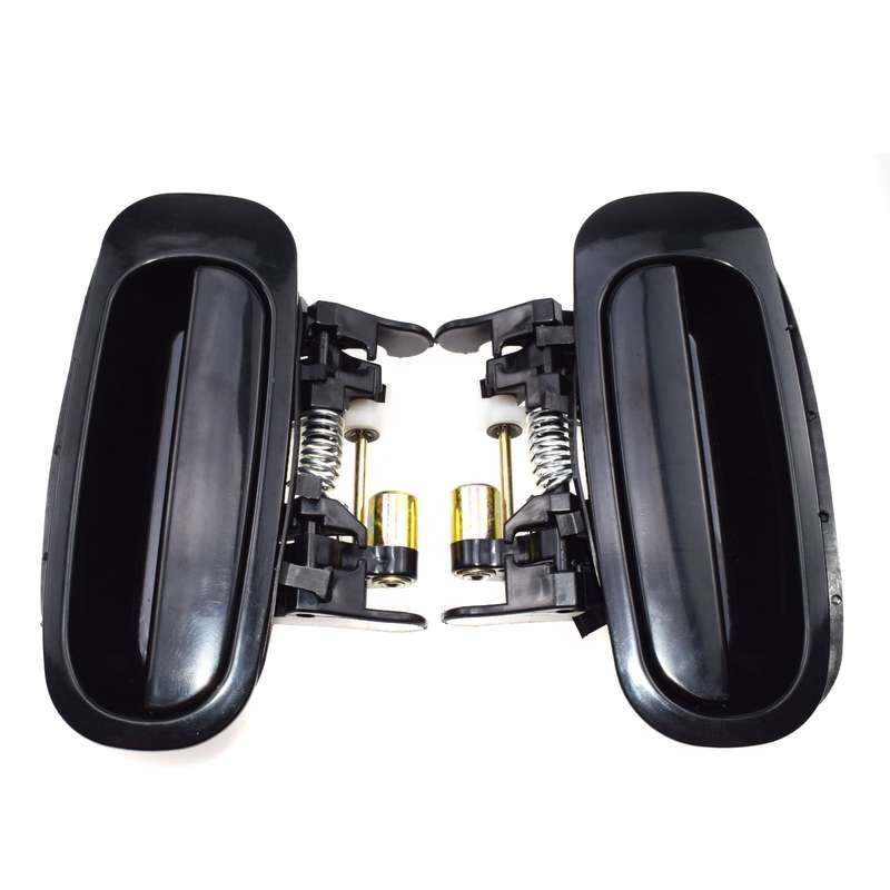 For Toyota Corolla Chevrolet Prizm 2Pc Rear Left Right Outside Door Handle Black