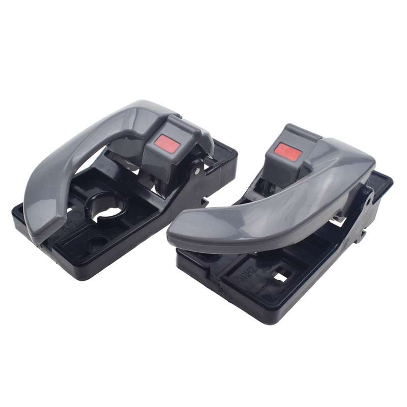 A Pair Interior Door Handles Grey Left &amp; Right Side For Hyundai Tucson 2006-2009