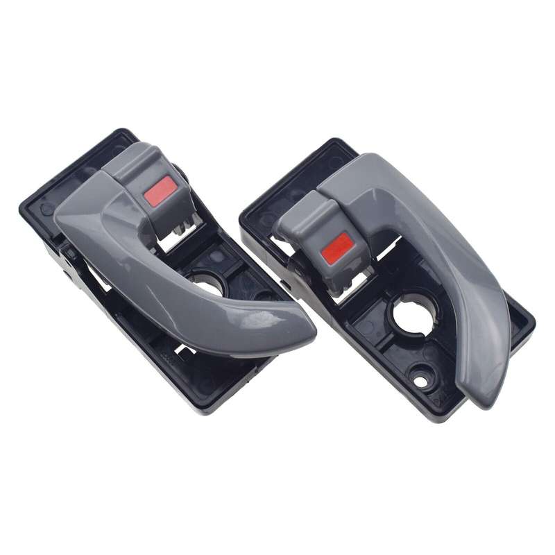 A Pair Interior Door Handles Grey Left &amp; Right Side For Hyundai Tucson 2006-2009