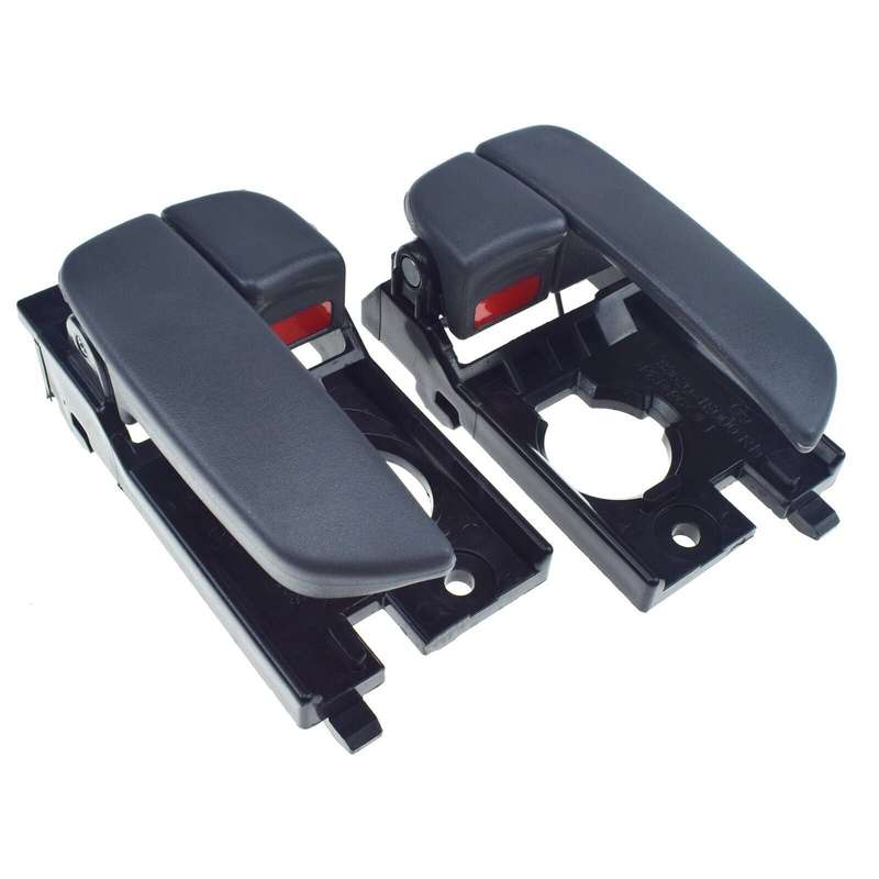Rear Left &amp; Right Interior Door Handles Gray Pair For Hyundai Accent 2006-2011
