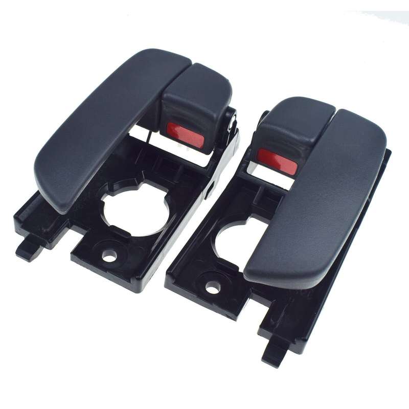 Rear Left &amp; Right Interior Door Handles Gray Pair For Hyundai Accent 2006-2011