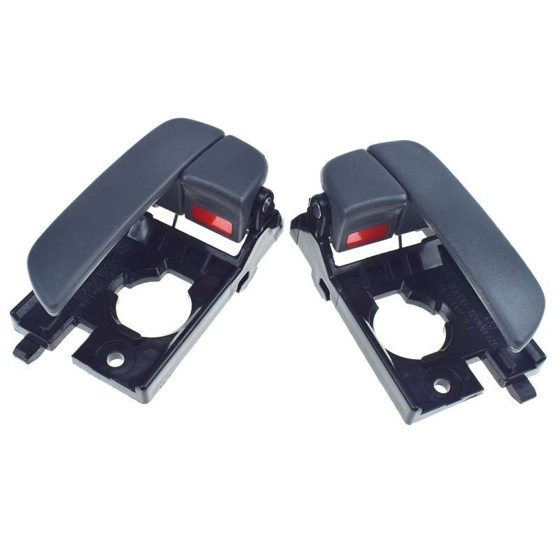 Rear Left &amp; Right Interior Door Handles Gray Pair For Hyundai Accent 2006-2011