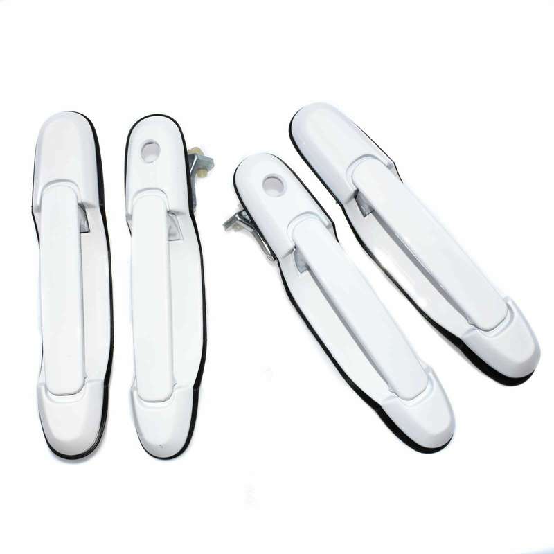 New Front Rear Left Right Exterior Door Handles White For Toyota Sienna 98-03