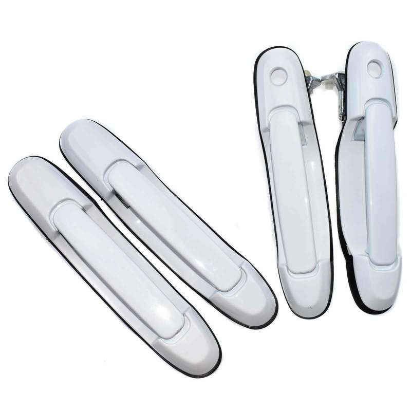 New Front Rear Left Right Exterior Door Handles White For Toyota Sienna 98-03