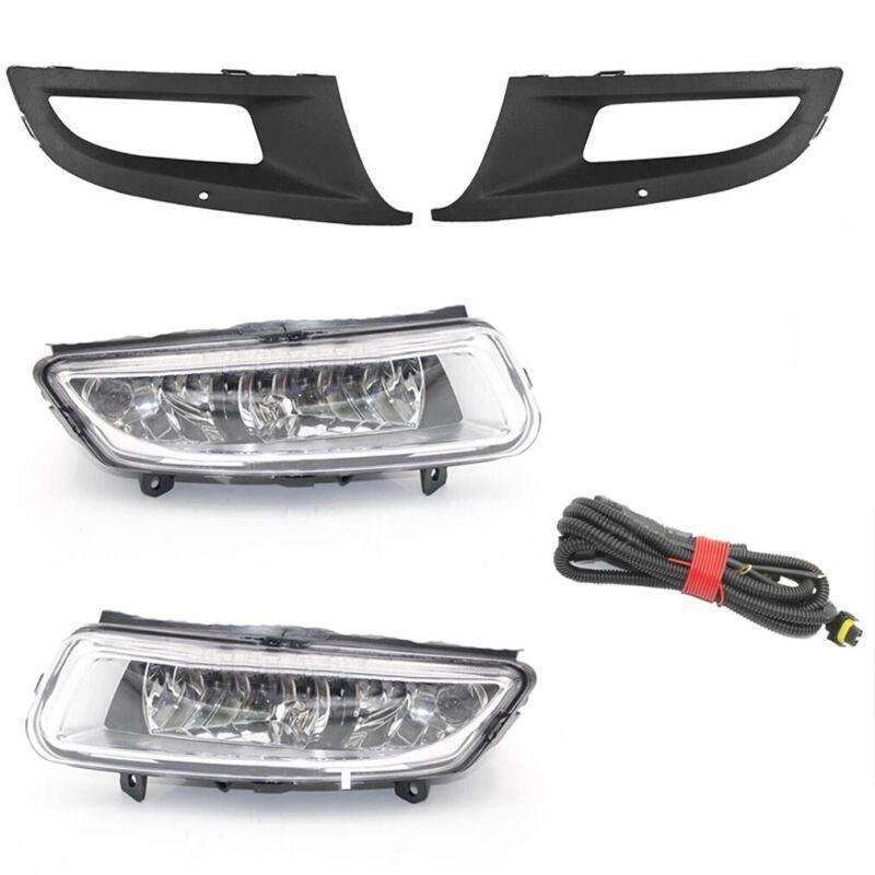 For Polo 6R Hatchback 2010-2013 Front Fog Lamp Light Cover Grille Wiring Pair