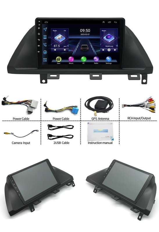 For Honda Odyssey RL3 RL4 CarPlay Android 13 Autoradio GPS Navi BT DAB+ Wifi OBD