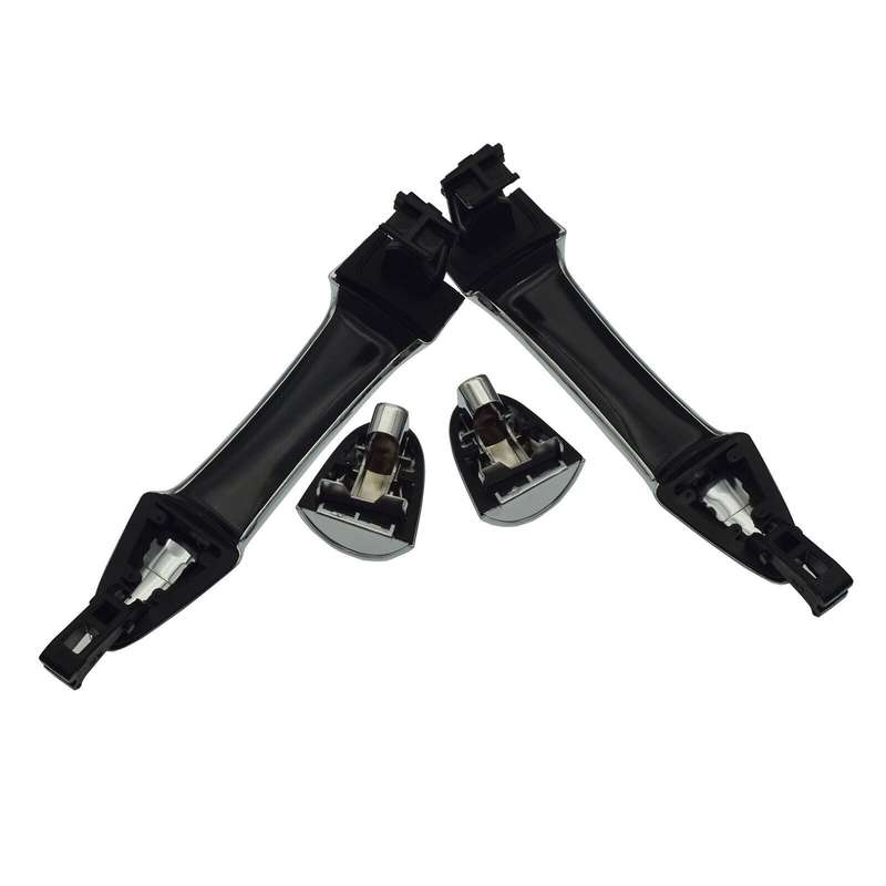 Rear Left &amp; Right Exterior Door Handles Chrome Pair For Kia Picanto 2011-2016